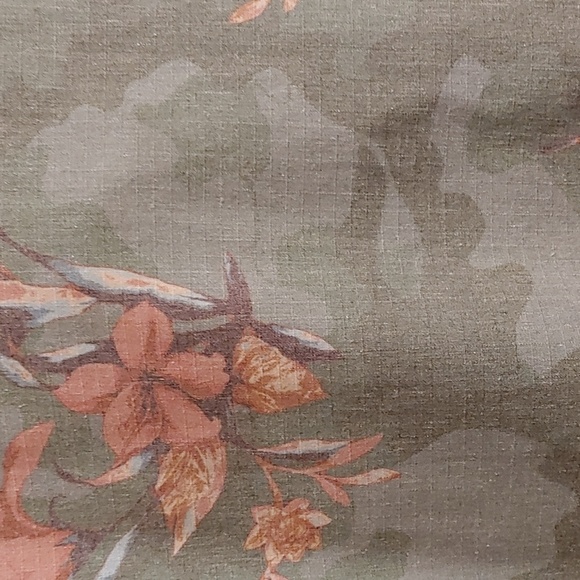 Women's Jealous Tomato Green Cammo Floral Utility Jacket Size Small - Picture 10 of 16